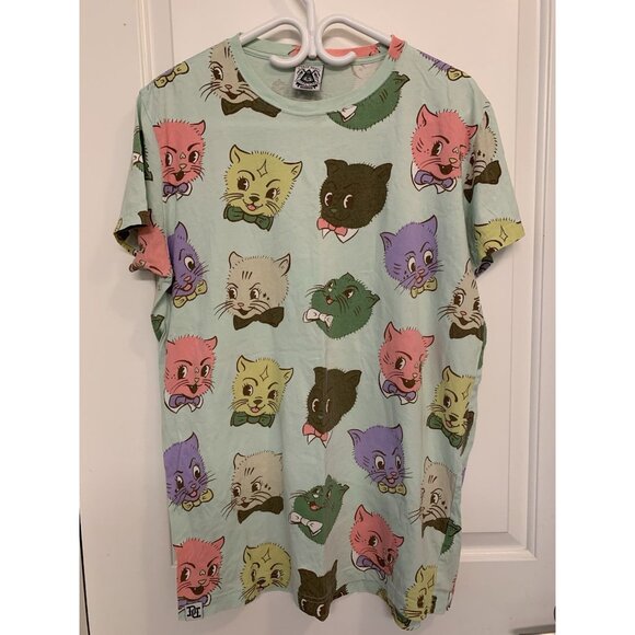 DROP DEAD Oli Sykes RARE Swanky Cats Graphic T Shirt Emo Alt Vintage - Picture 1 of 8